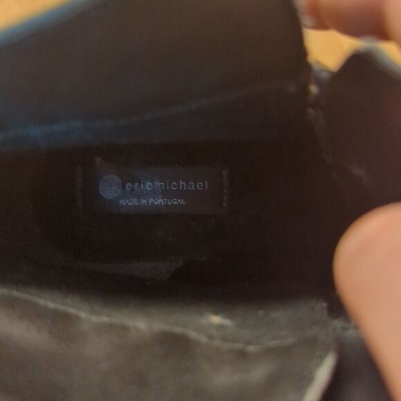 Eric Michael Ankle Boot Bootie Womens EU 38 US 7-7.5 Gray Side Zip Leather - Picture 9 of 9